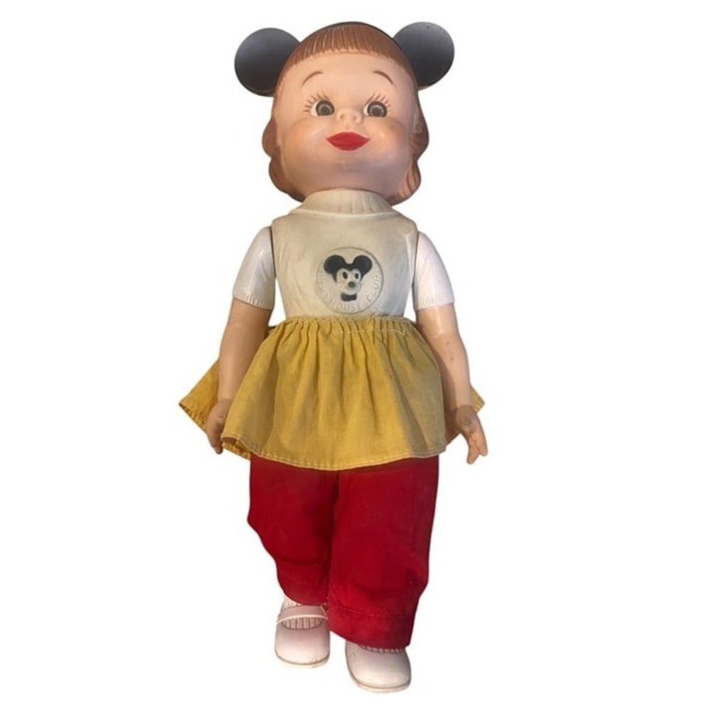 Vintage Mickey Mouse Club girl Rubber doll mouseketeer